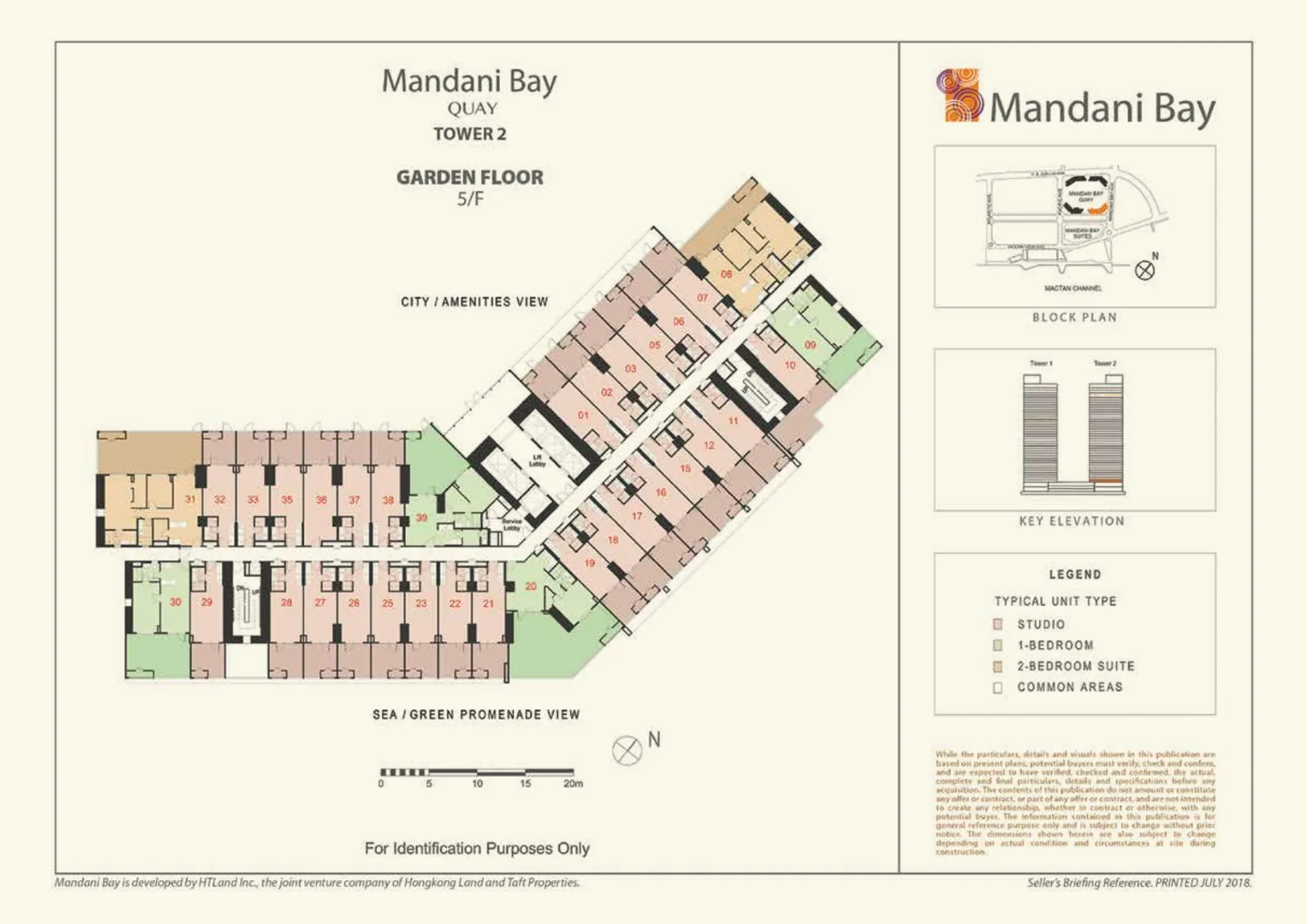 Mandani Bay Quay Tower 2 Garden Floor building floor plan, 5/F
